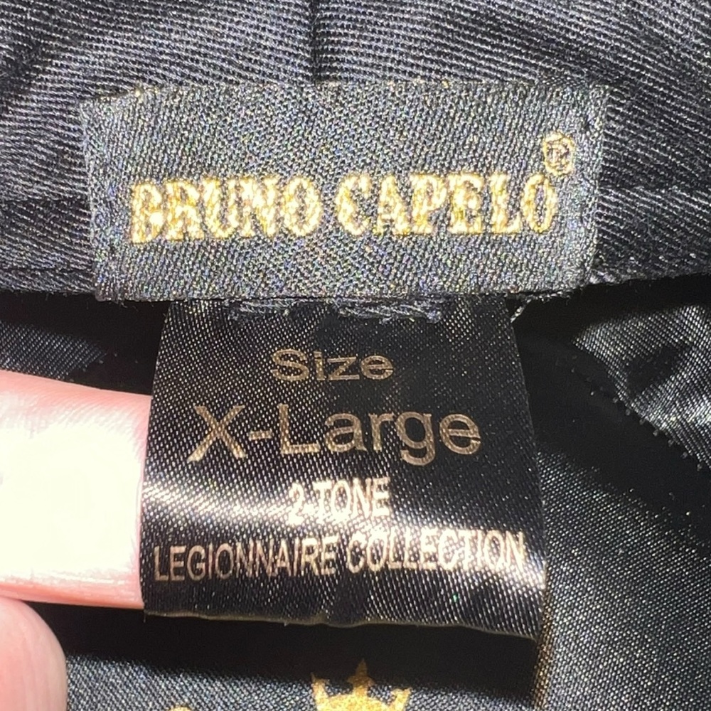 Bruno Capelo Black Australian Wool Telescope Baseball Men Hat Dress Cap, XL - Picture 7 of 10